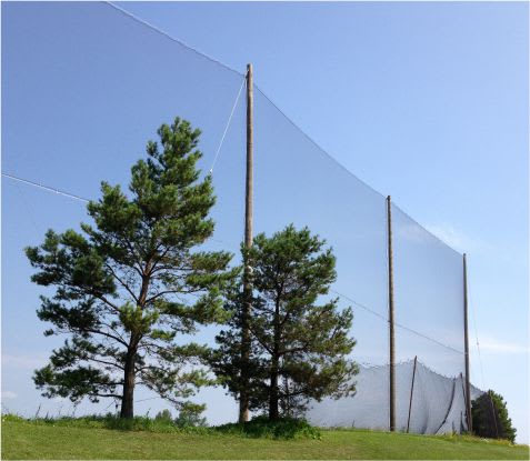 barrier netting for golf courses