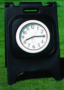 starter clock sign holder